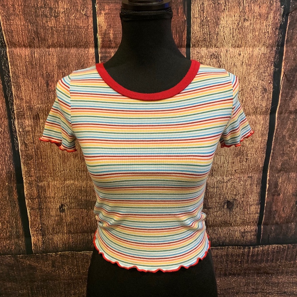 Striped Rainbow Shirt🌈✨
